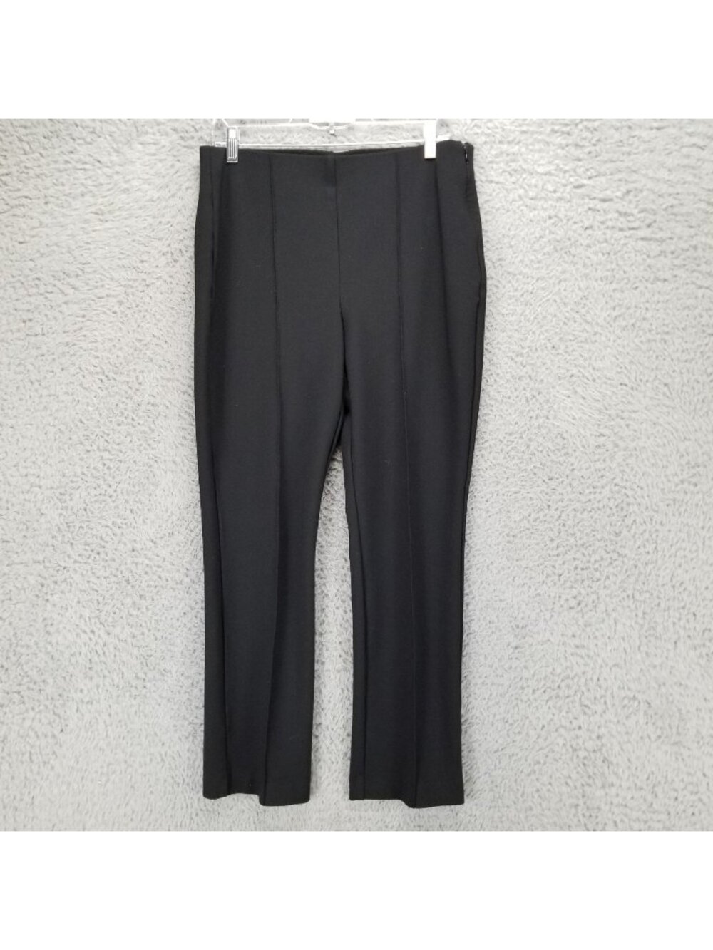 Chicos Pants Womens 1 Short US 8 Petite Black Stretch Mid Rise Trousers